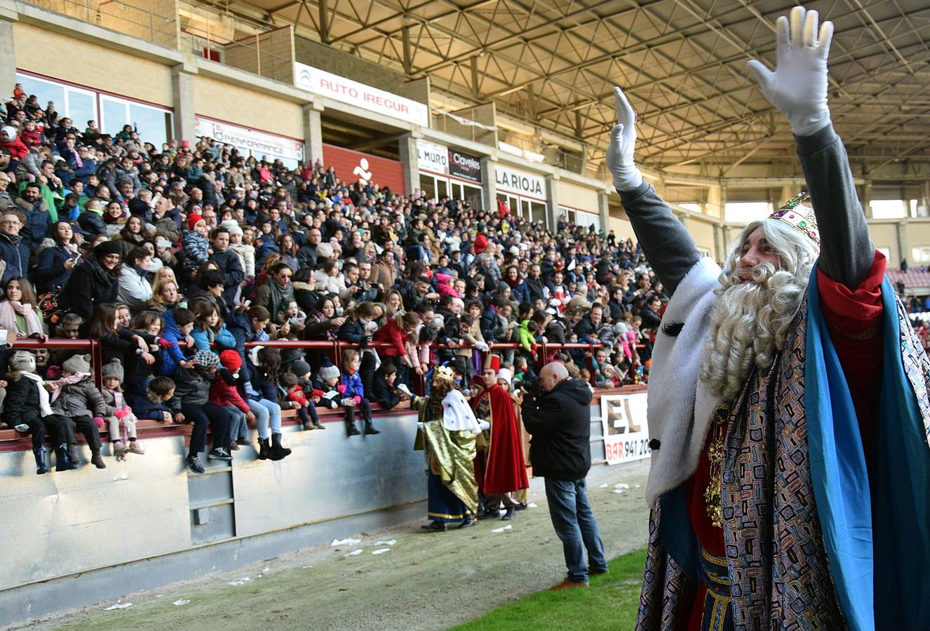 Los Reyes Magos llegan a Las Gaunas