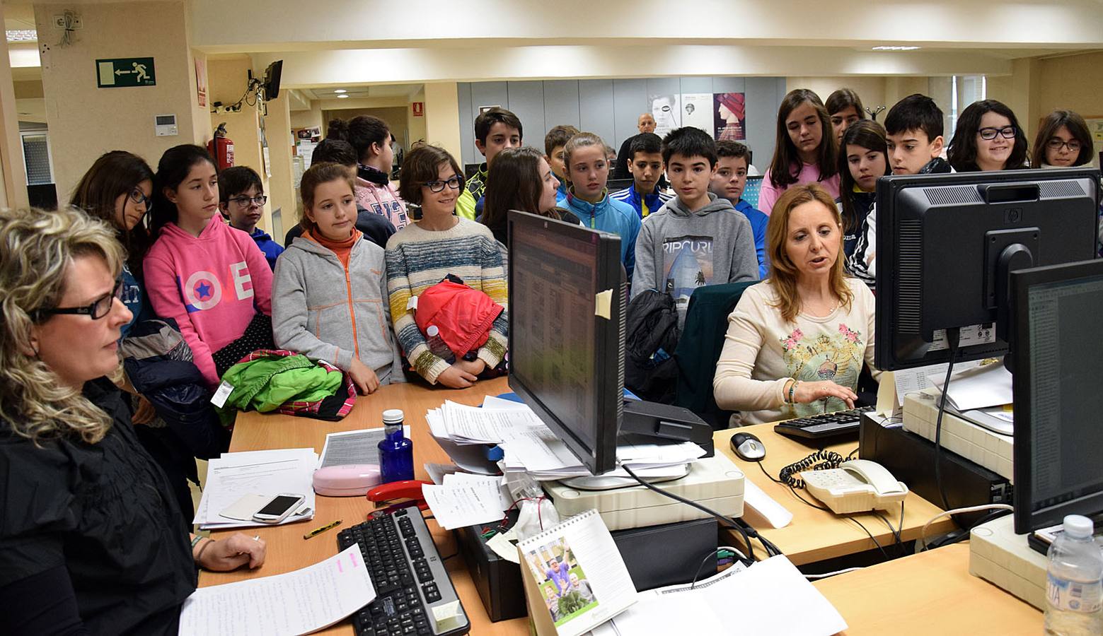 Los alumnos de 6º C del Colegio Las Gaunas visitan la multimedia de Diario LA RIOJA