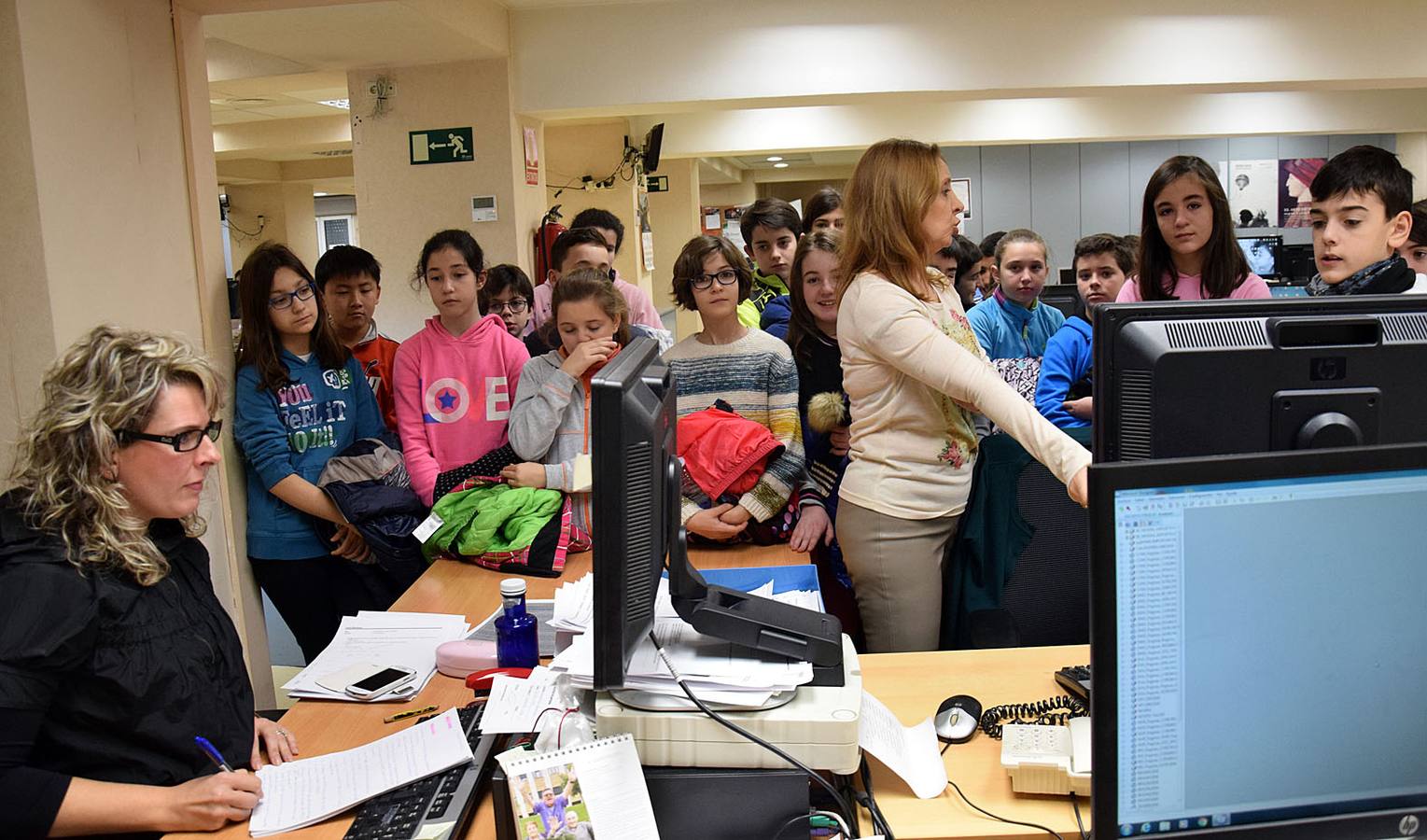 Los alumnos de 6º C del Colegio Las Gaunas visitan la multimedia de Diario LA RIOJA