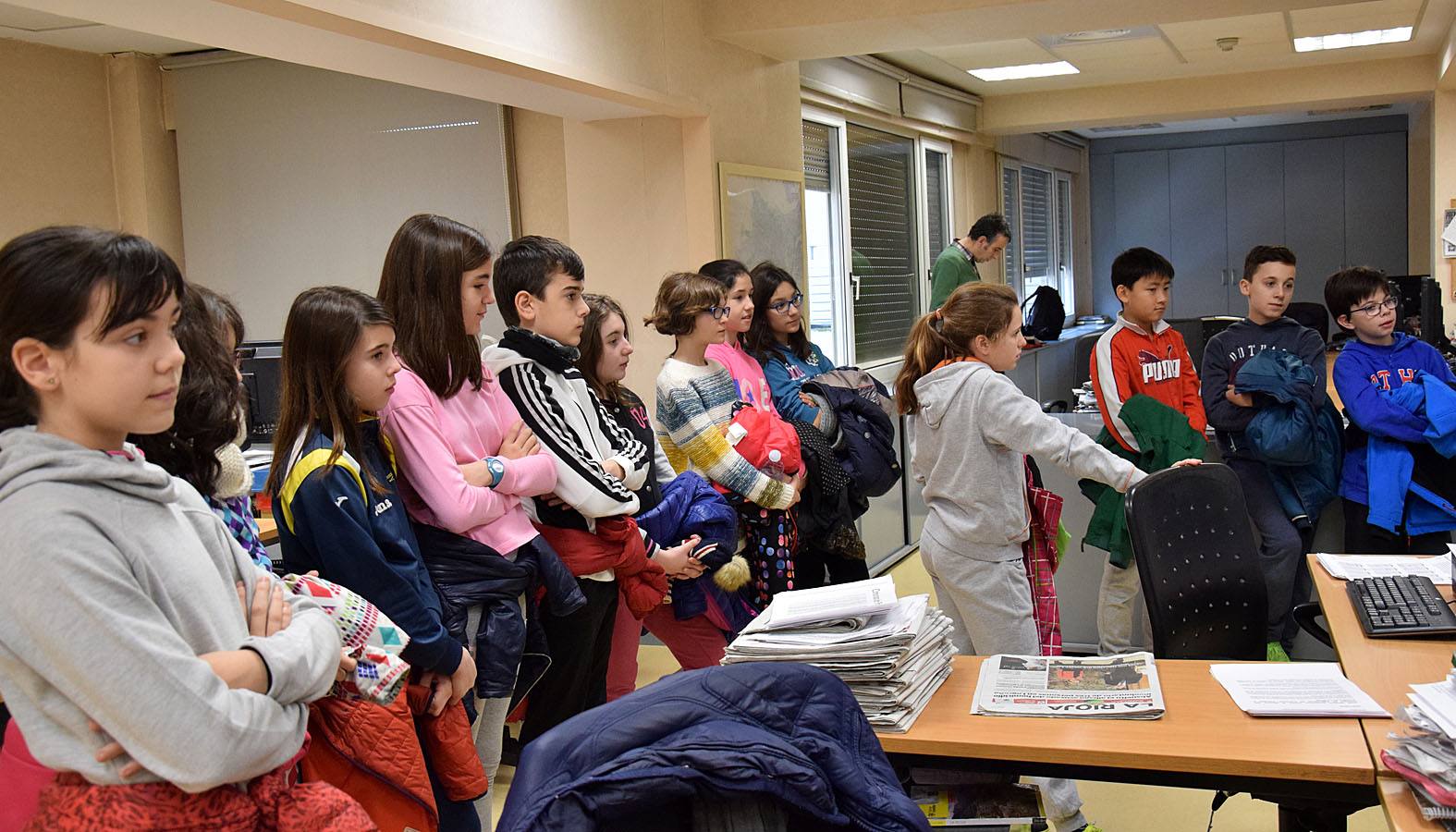 Los alumnos de 6º C del Colegio Las Gaunas visitan la multimedia de Diario LA RIOJA