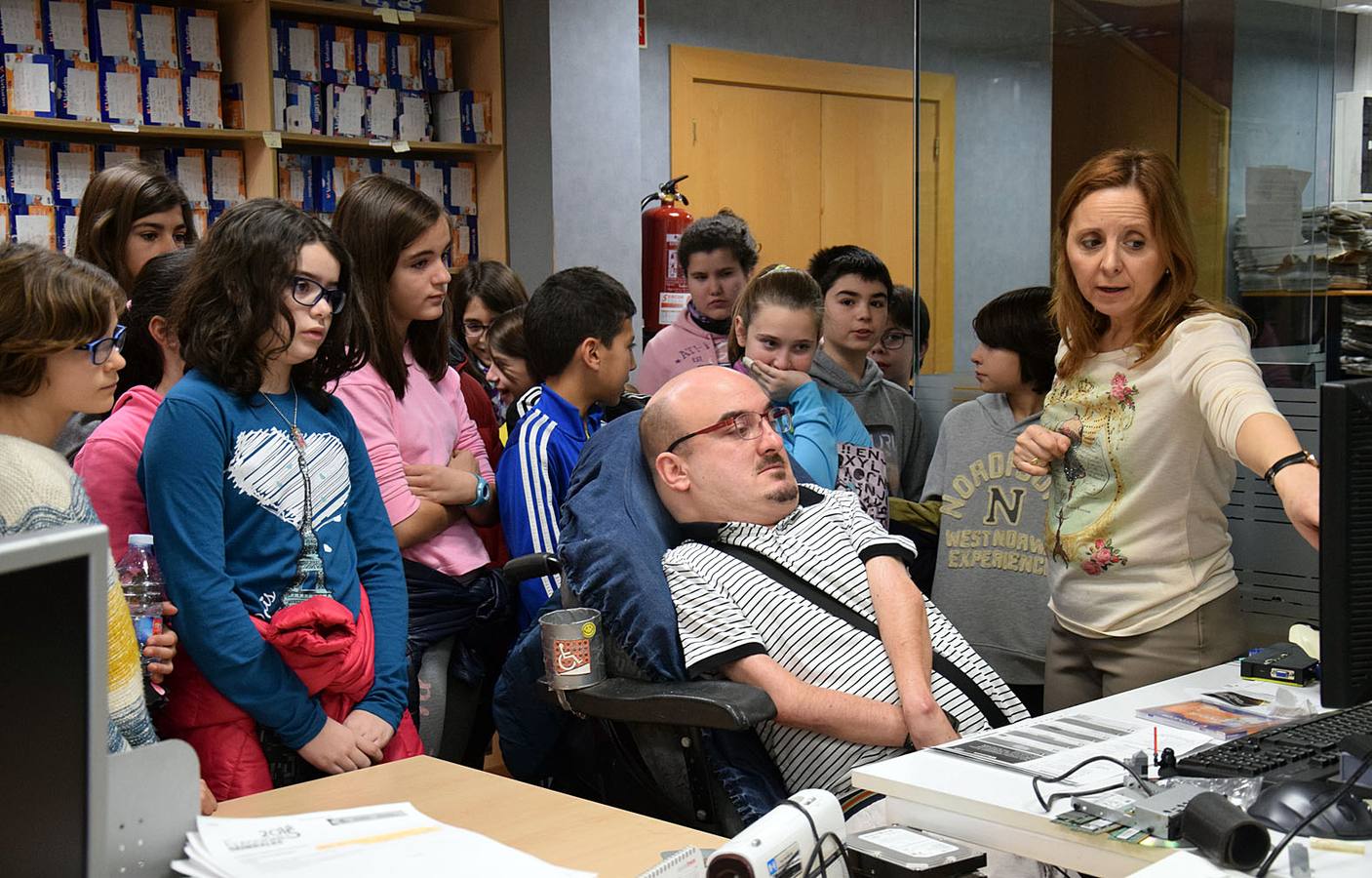 Los alumnos de 6º C del Colegio Las Gaunas visitan la multimedia de Diario LA RIOJA