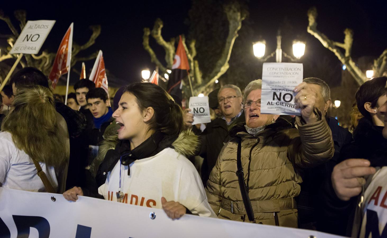 Los trabajadores de Altadis reciben el apoyo de 4.000 personas en su manifestación en Logroño