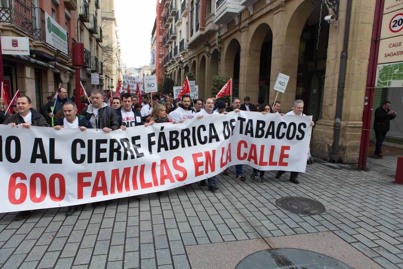 Los trabajadores de Altadis vuelven a la calle