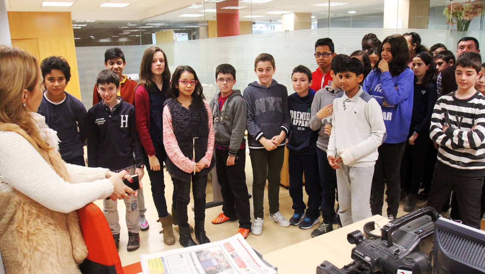 Los alumnos de 6º de Primaria del Colegio General Espartero visita la multimedia de Diario LA RIOJA