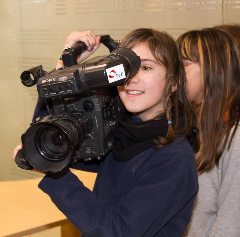 Visita a Diario LA RIOJA y TVR del CEIP General Espartero