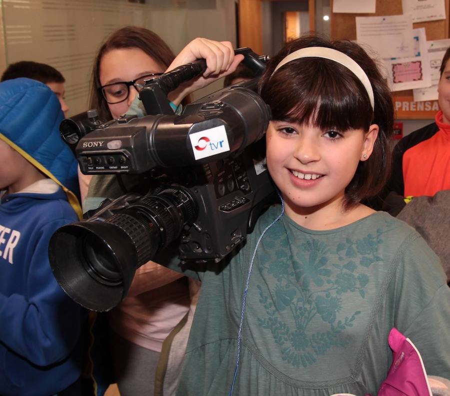 Los alumnos de 5º de Primaria del Colegio Milenario de la Lengua visitan la multimedia de Diario LA RIOJA