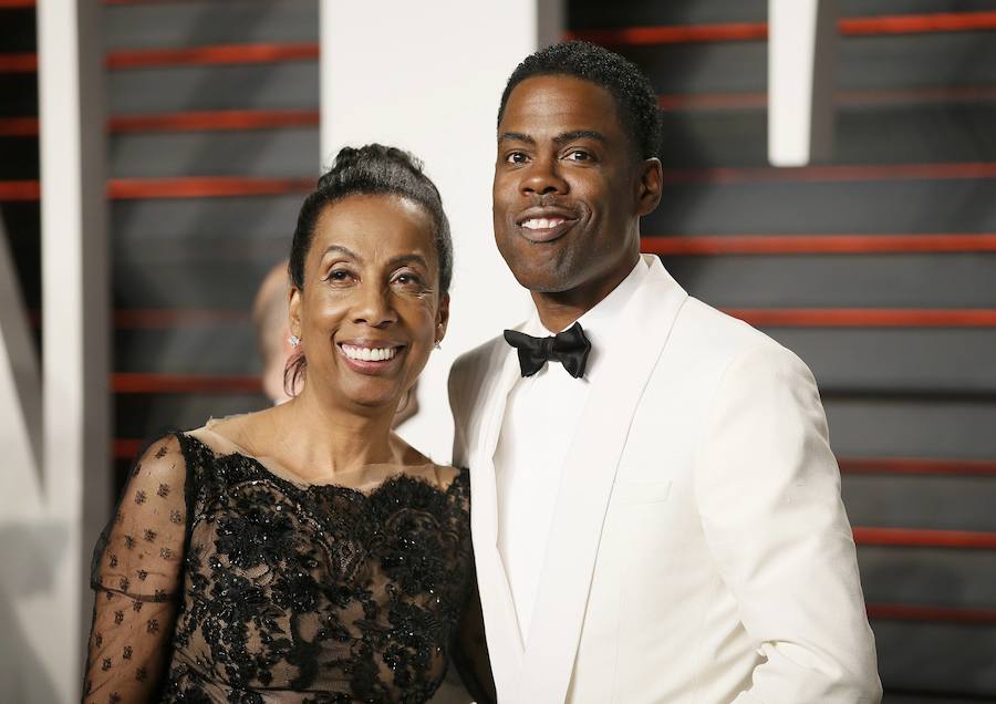 Chris Rock y su madre, Rosalie Rock.