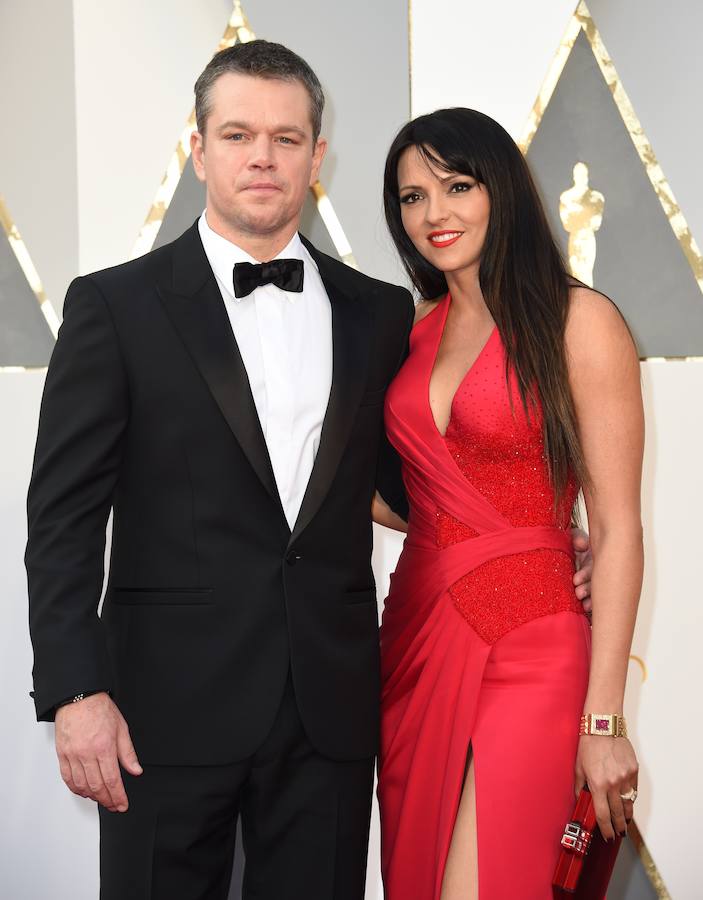 Matt Damon, junto a Luciana Barroso.