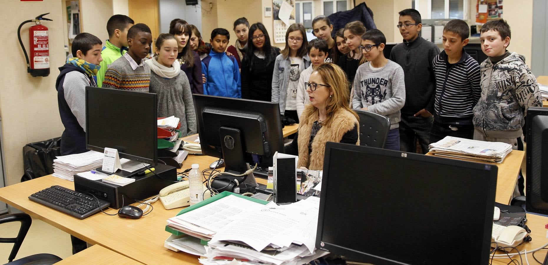 Los alumnos de 6 º A del Colegio Navarrete El Mudo visitan la multimedia de Diario LA RIOJA