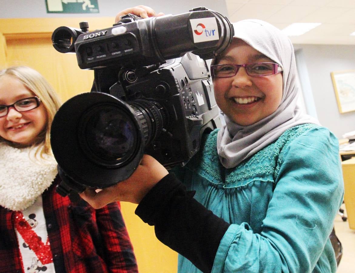 Navarrete el Mudo visita la multimedia de Nueva Rioja