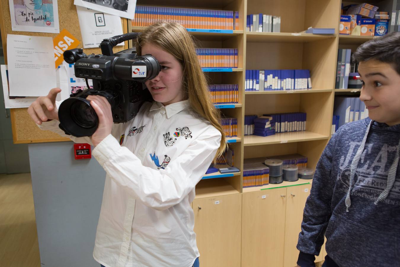 Los alumnos de 2º de la ESO del IES Celso Díaz, de Arnedo, visitan la multimedia de Diario LA RIOJA