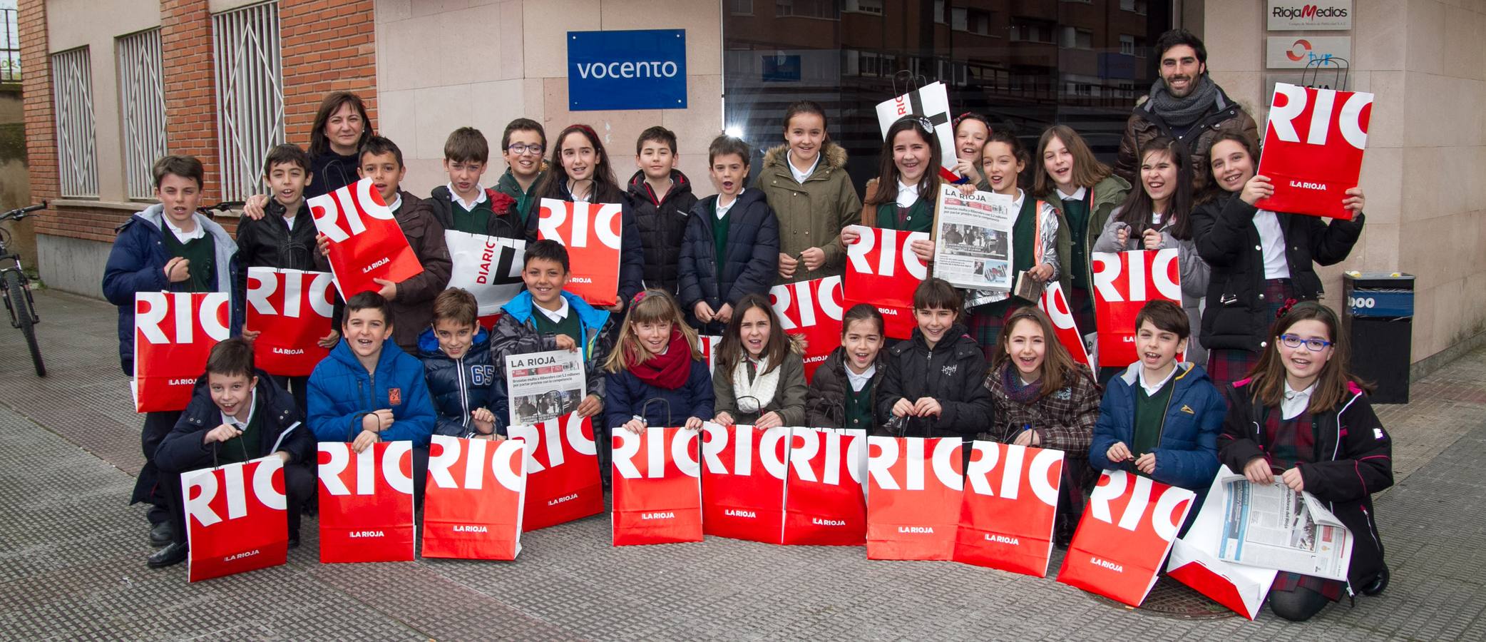 Los alumnos de 4º de Primaria del Colegio Divino Maestro visitan la multimedia de Diario LA RIOJA