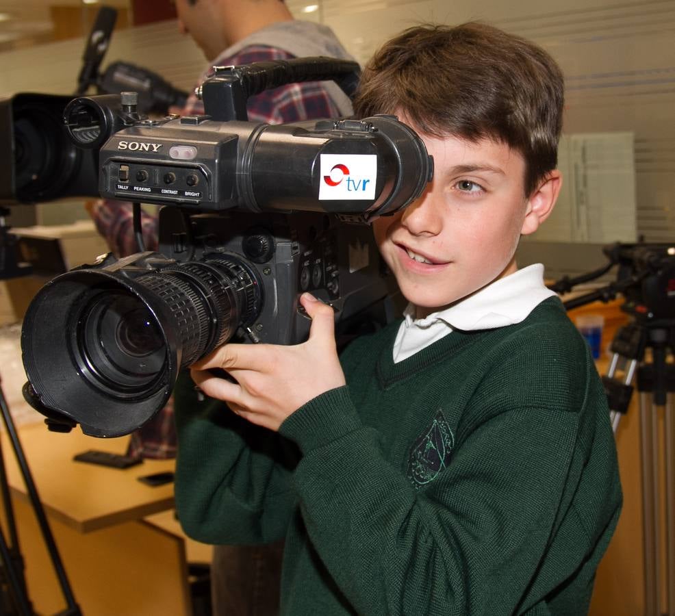 Los alumnos de 4º de Primaria del Colegio Divino Maestro visitan la multimedia de Diario LA RIOJA