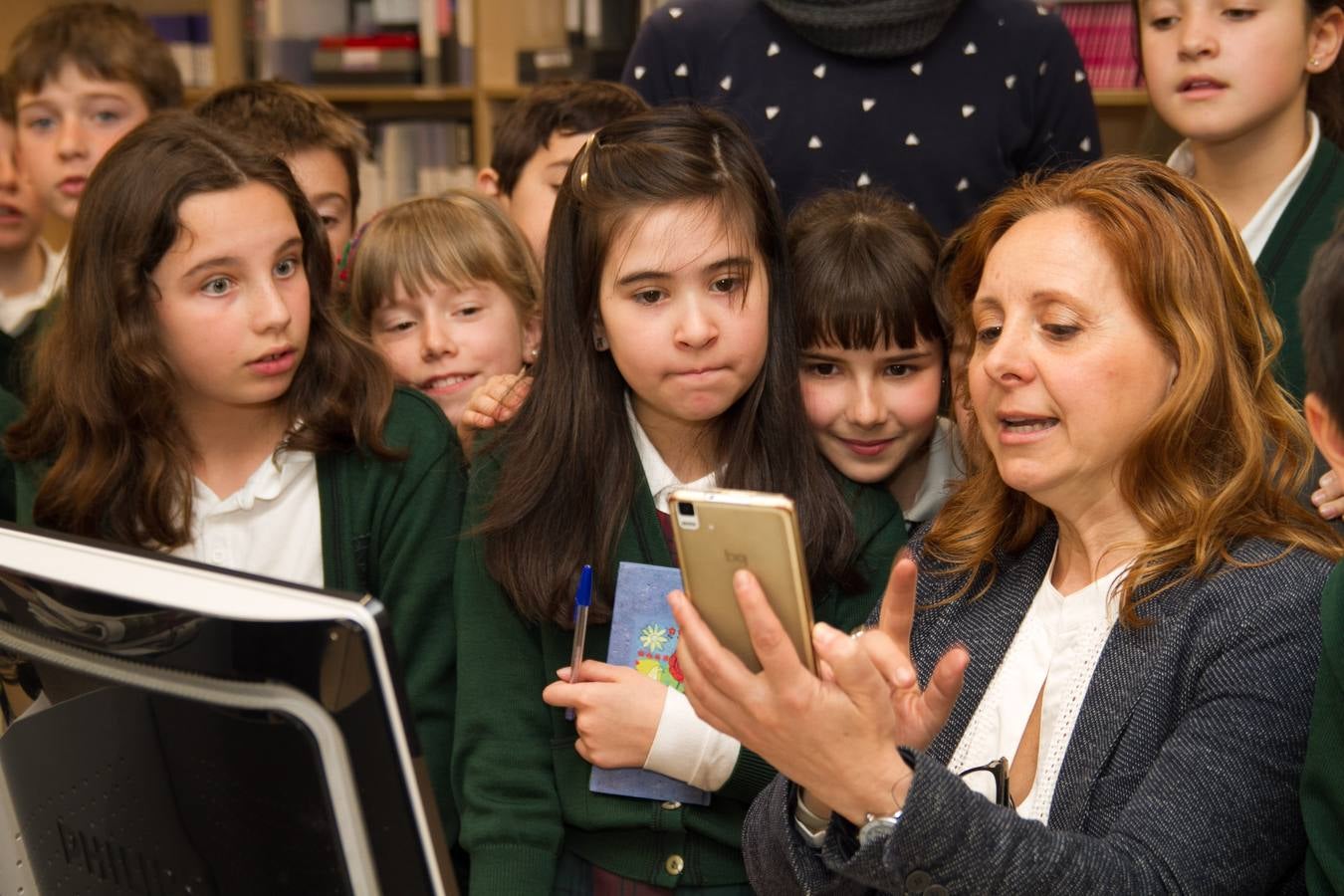Los alumnos de 4º de Primaria del Colegio Divino Maestro visitan la multimedia de Diario LA RIOJA