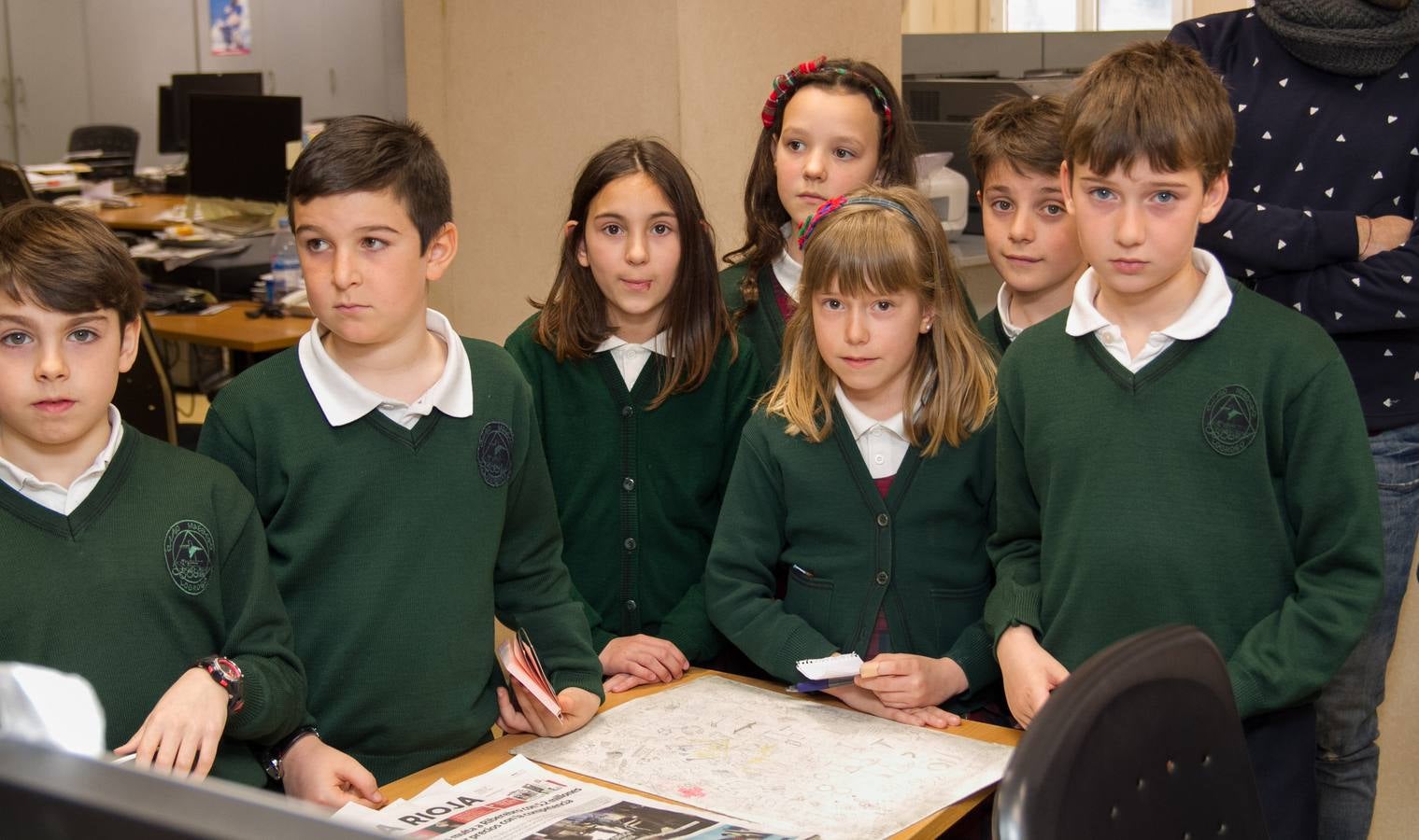 Los alumnos de 4º de Primaria del Colegio Divino Maestro visitan la multimedia de Diario LA RIOJA