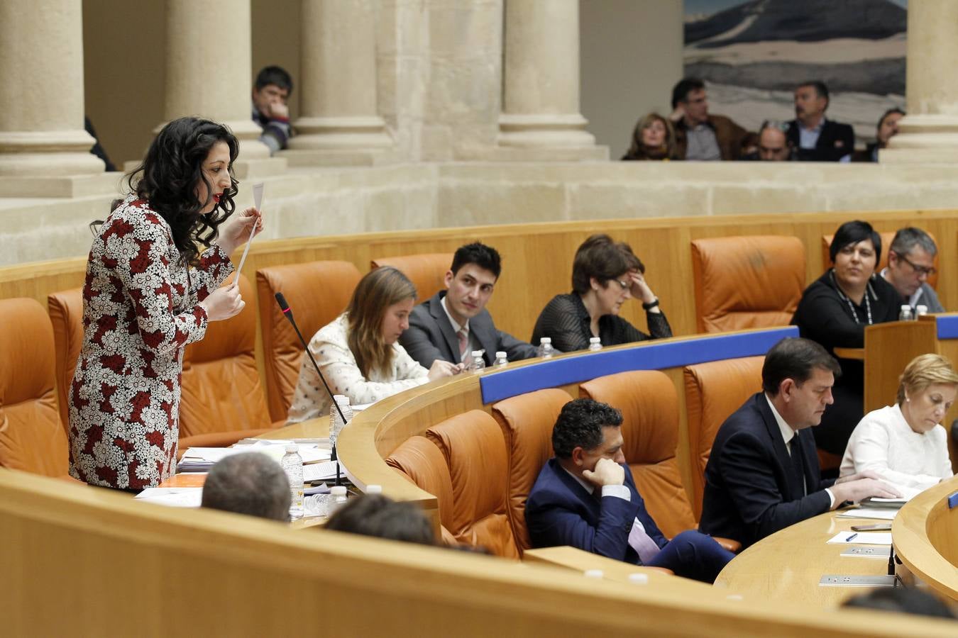 Una intensa sesión en el Parlamento riojano