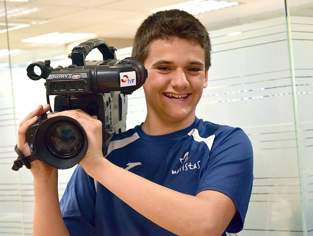 Los alumnos de 1º B de la ESO de Maristas visitan la multimedia de Diario LA RIOJA