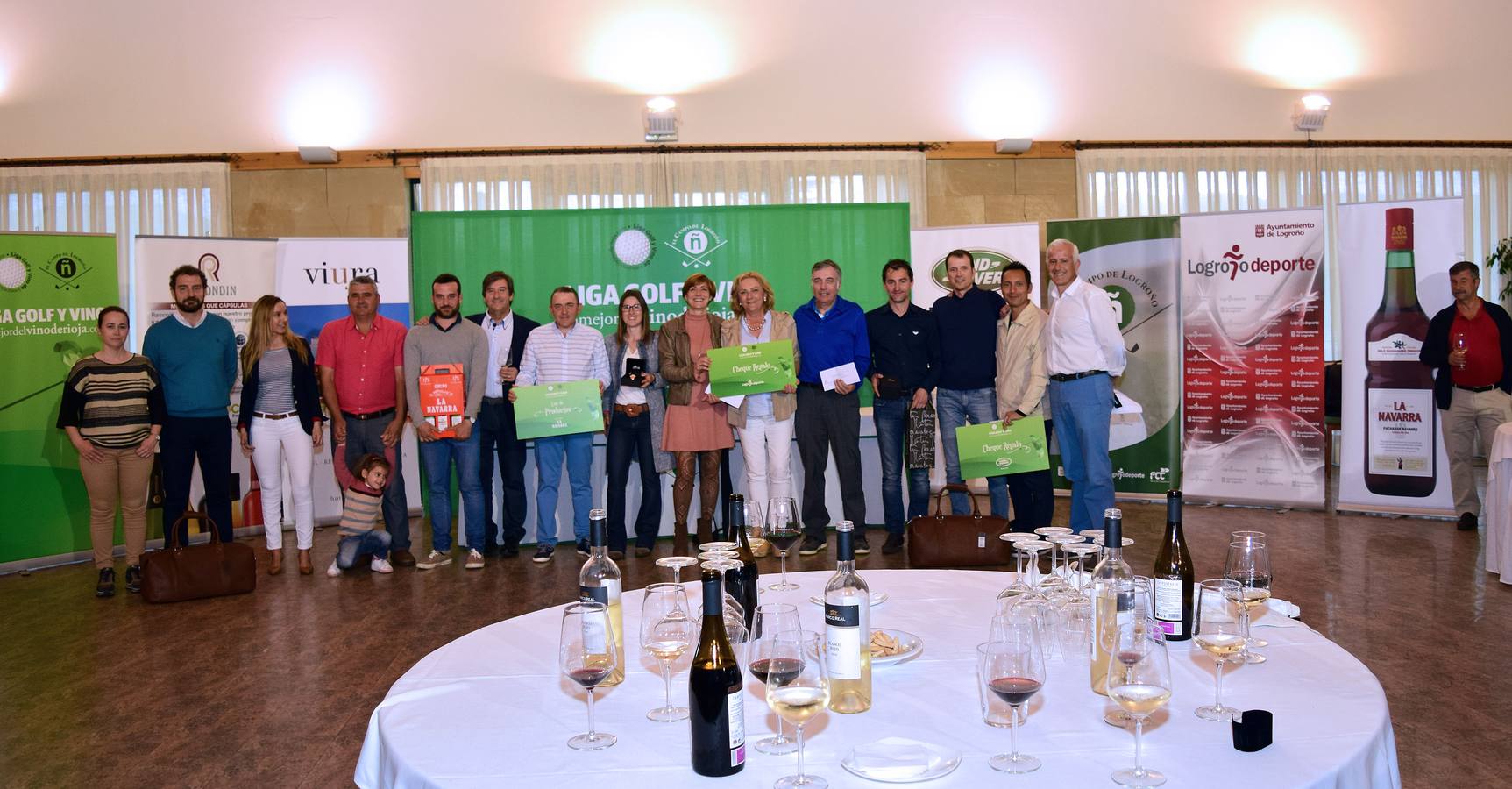 Torneo de Patrocinadores de la Liga Golf y Vino. La entrega de premios (I)