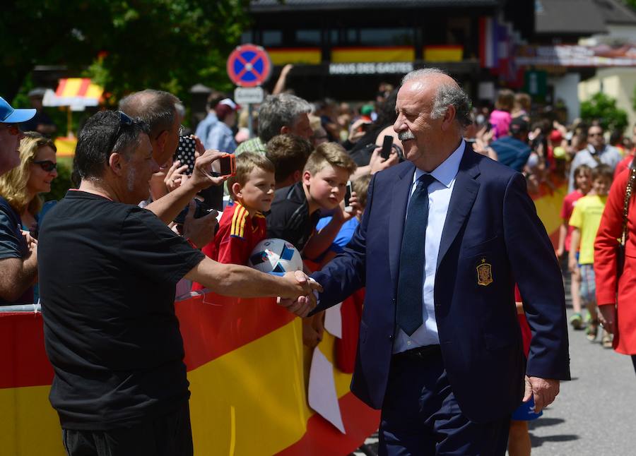 Las mejores imágenes del recibimiento de Schruns a la selección española