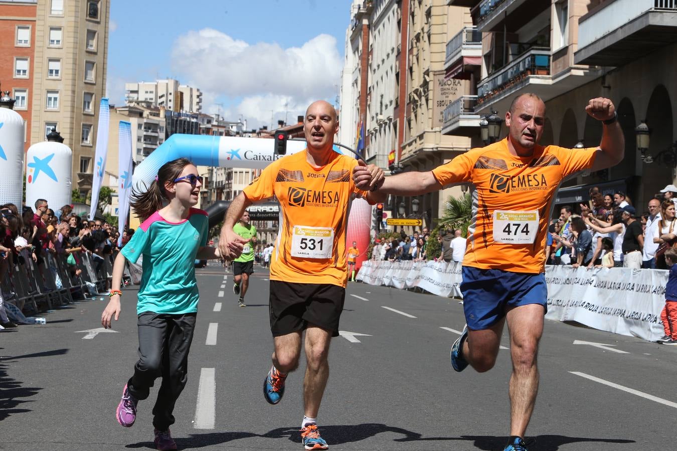 El gran momento de la llegada (v)