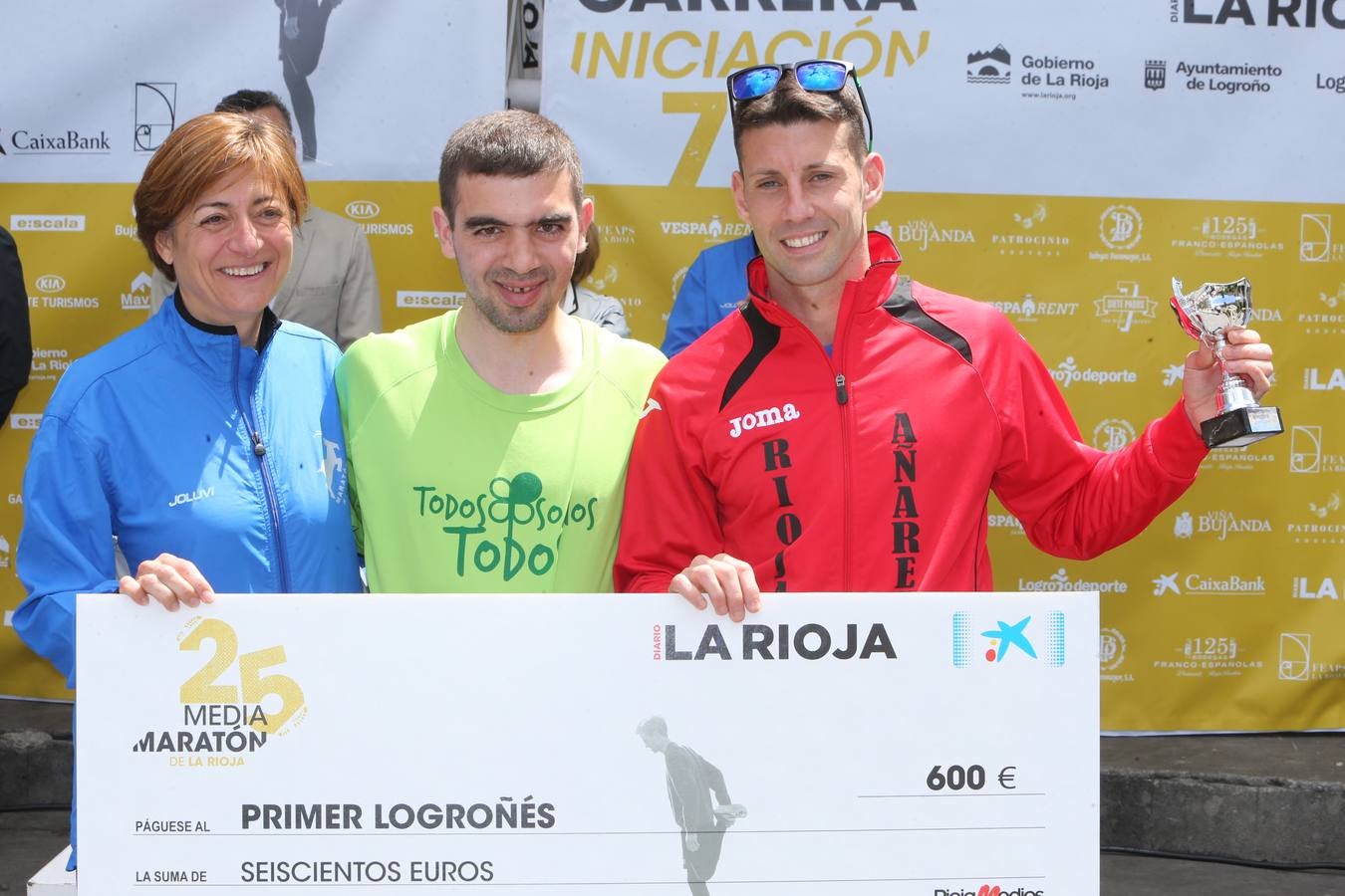 Los premiados de la Media Maratón