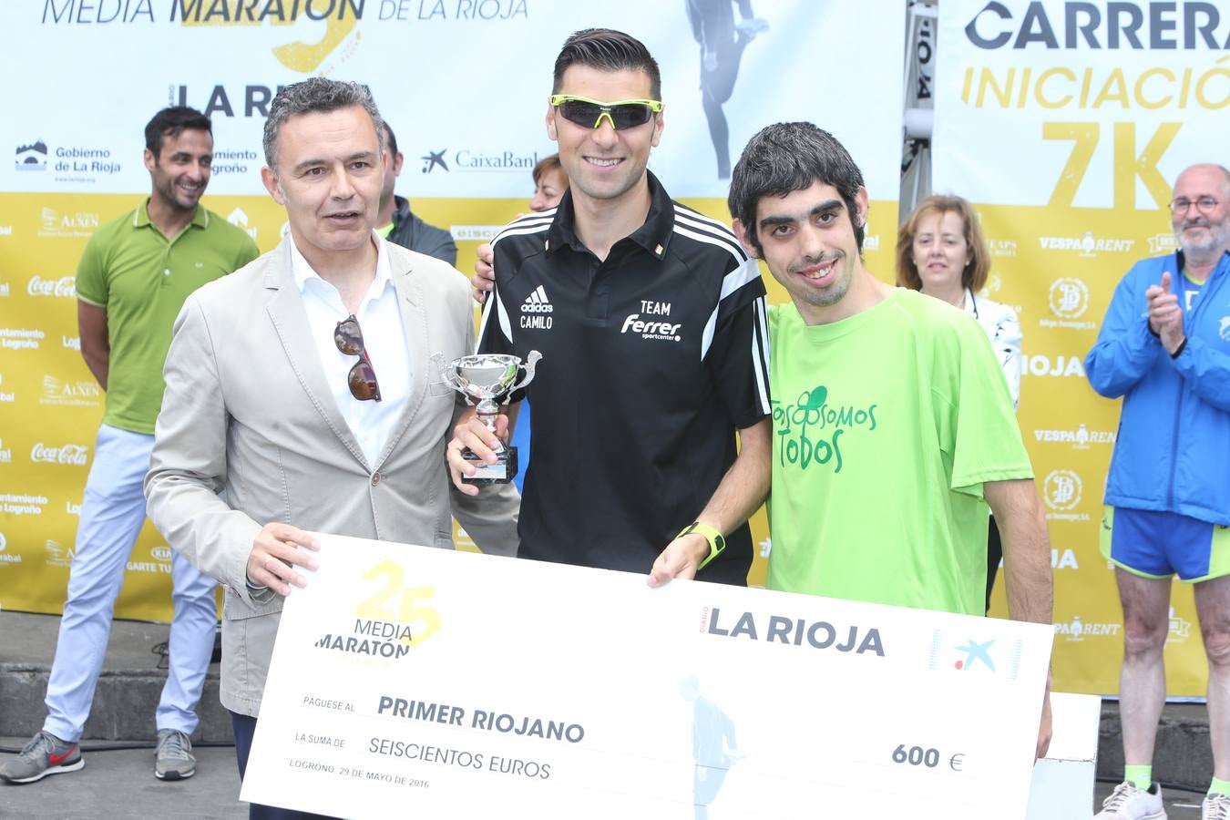 Los premiados de la Media Maratón