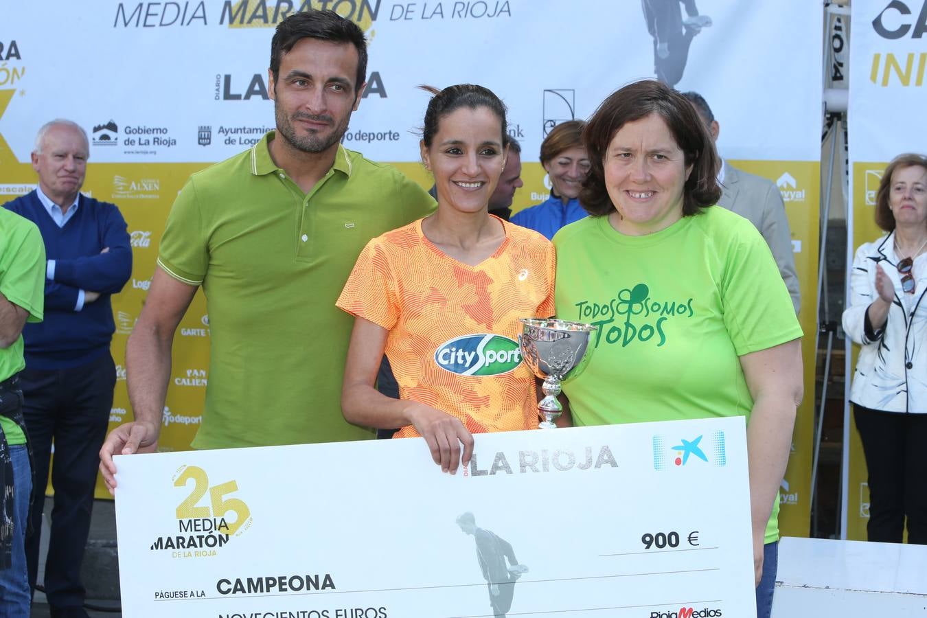 Los premiados de la Media Maratón