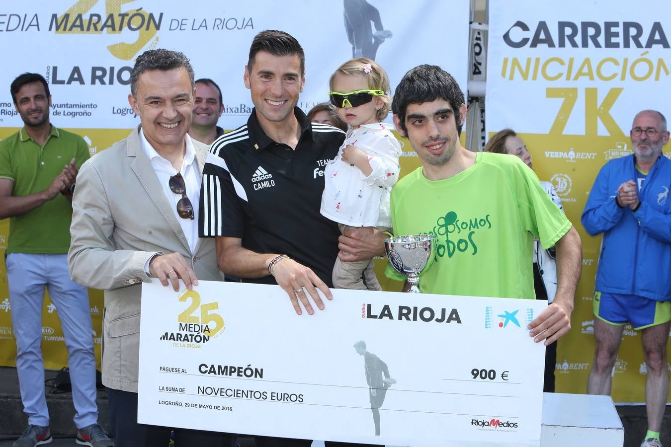 Los premiados de la Media Maratón