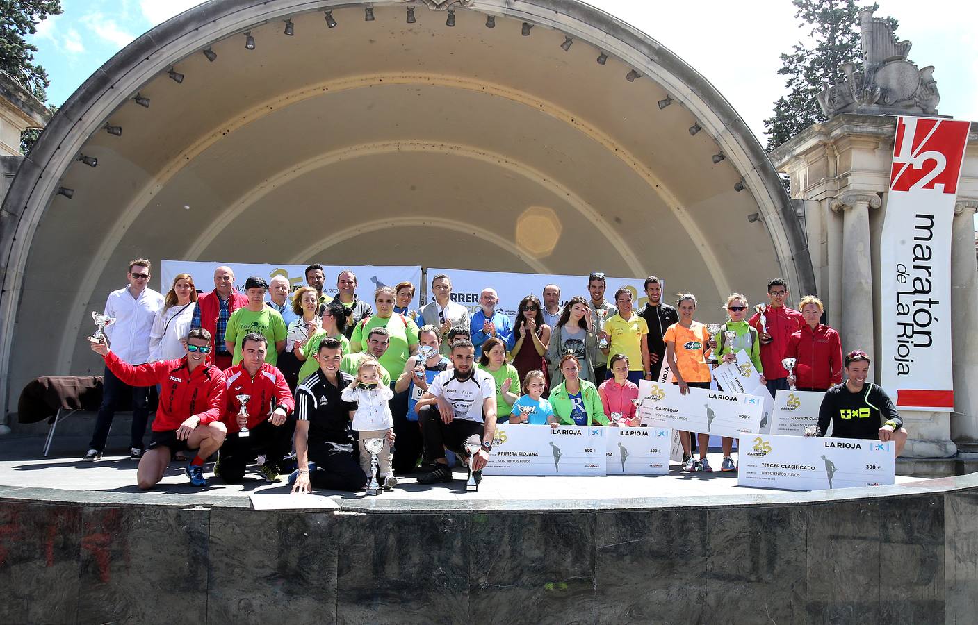Los premiados de la Media Maratón