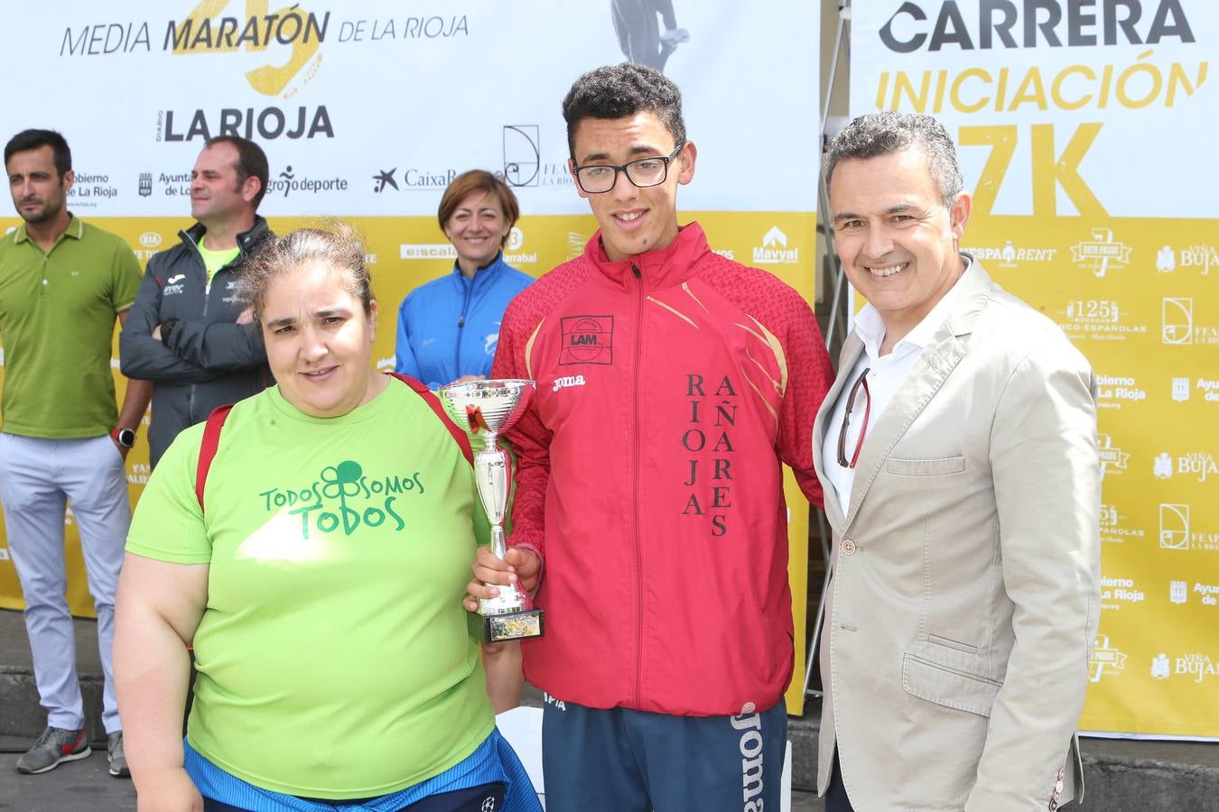 Los premiados de la Media Maratón