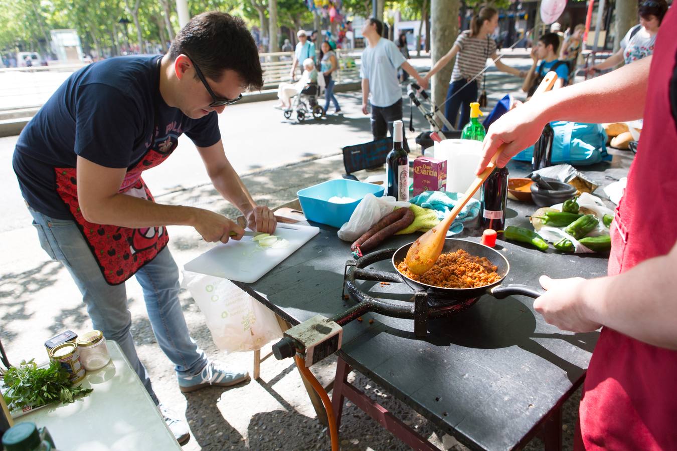 Gastronomía en San Bernabé: salchichón y patatas