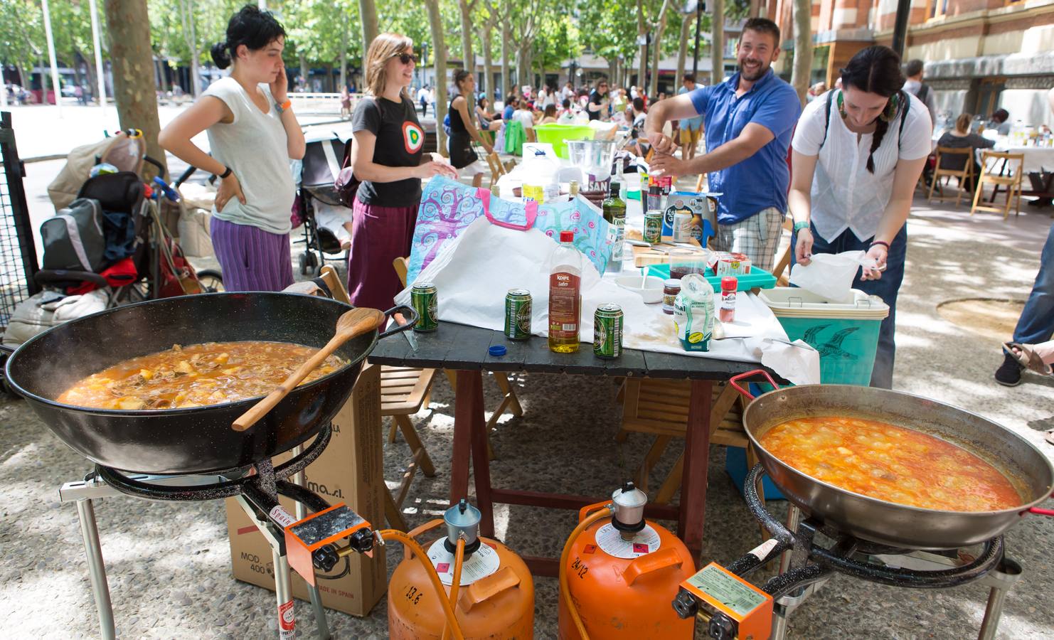 Gastronomía en San Bernabé: salchichón y patatas