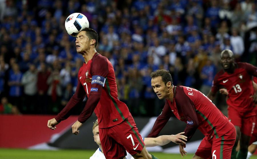 Las mejores imágenes del Portugal - Islandia