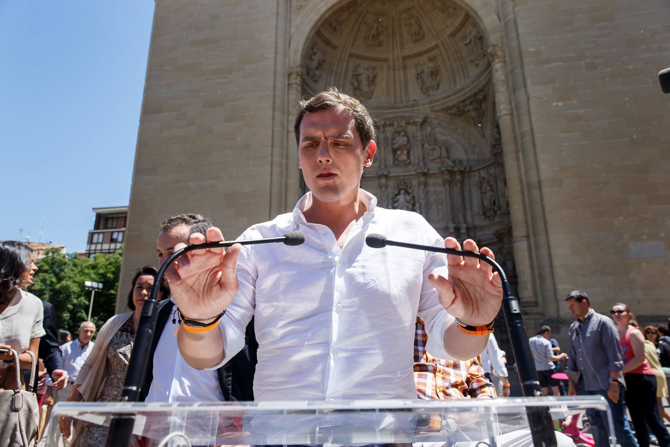 Rivera pasea por Logroño (1)