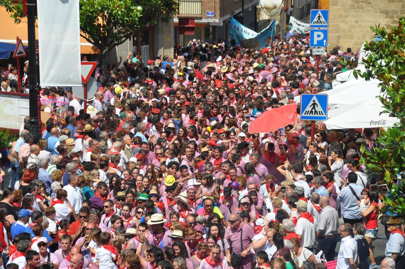 Las Vueltas en Haro y el almuerzo tras la Batalla del Vino