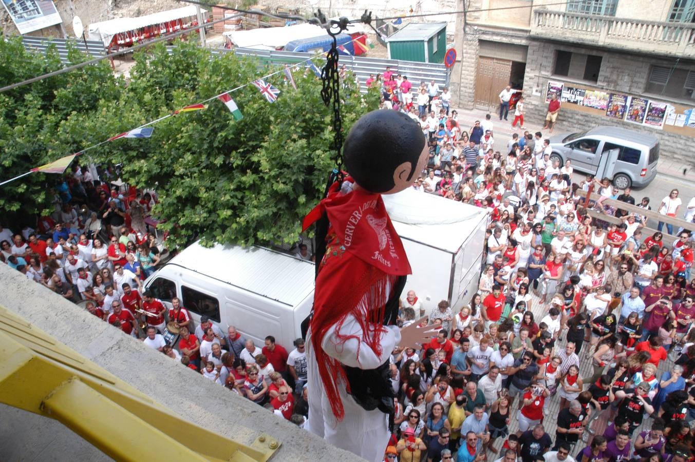 Disparo del chupinazo en Cervera