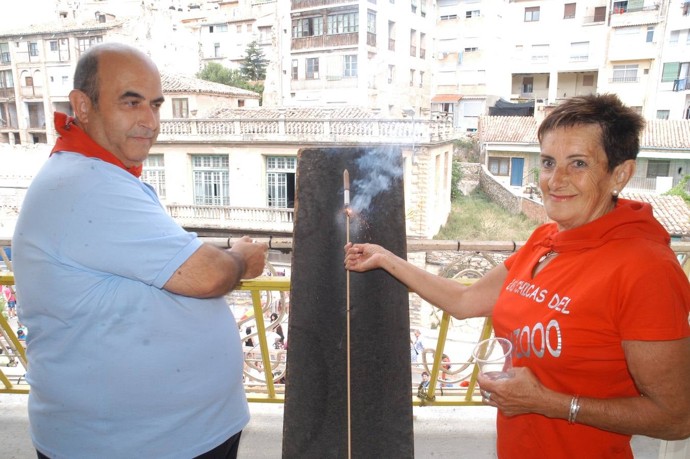 Disparo del chupinazo en Cervera