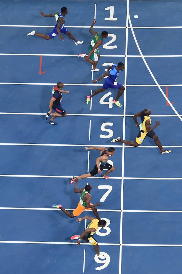 El irrepetible Usain Bolt gana su tercer oro en 100 metros