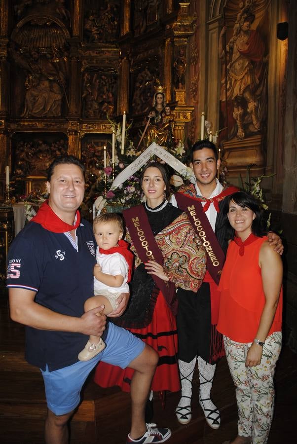 Ofrenda floral a la Virgen de la Antigua en Alberite