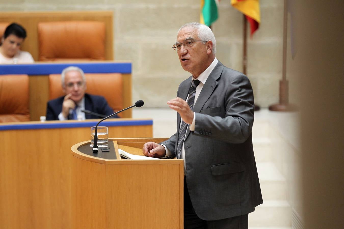 Los gestos en el Pleno del Parlamento riojano