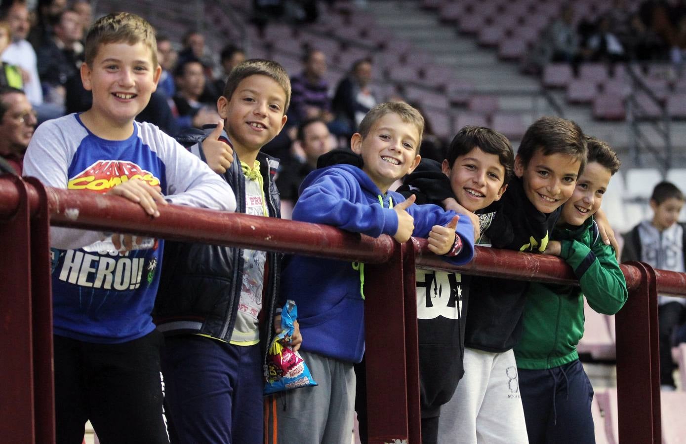 El partido UDL-Sestao: emoción entre el público y los gestos del equipo riojano