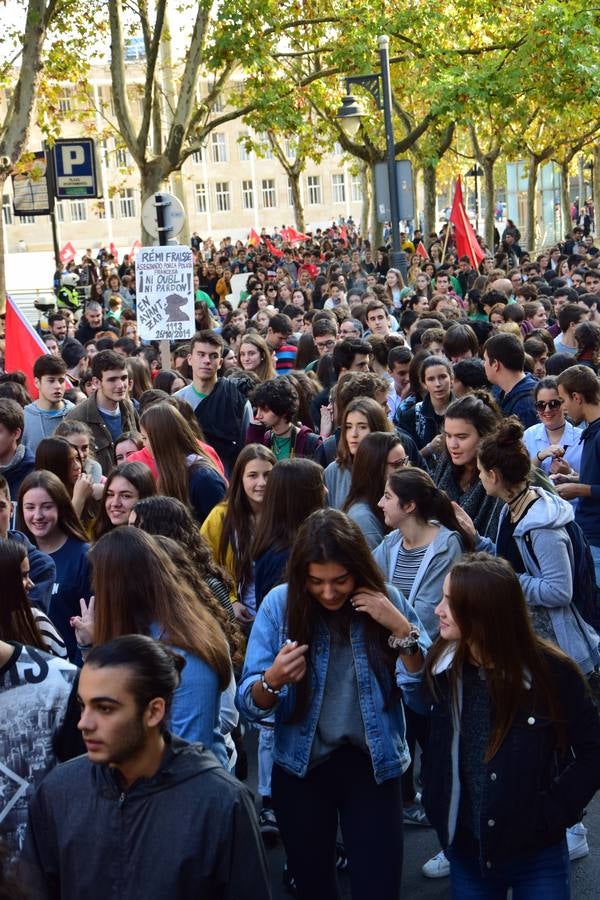 Manifestación de estudiantes en Logroño contra las reválidas y la LOMCE