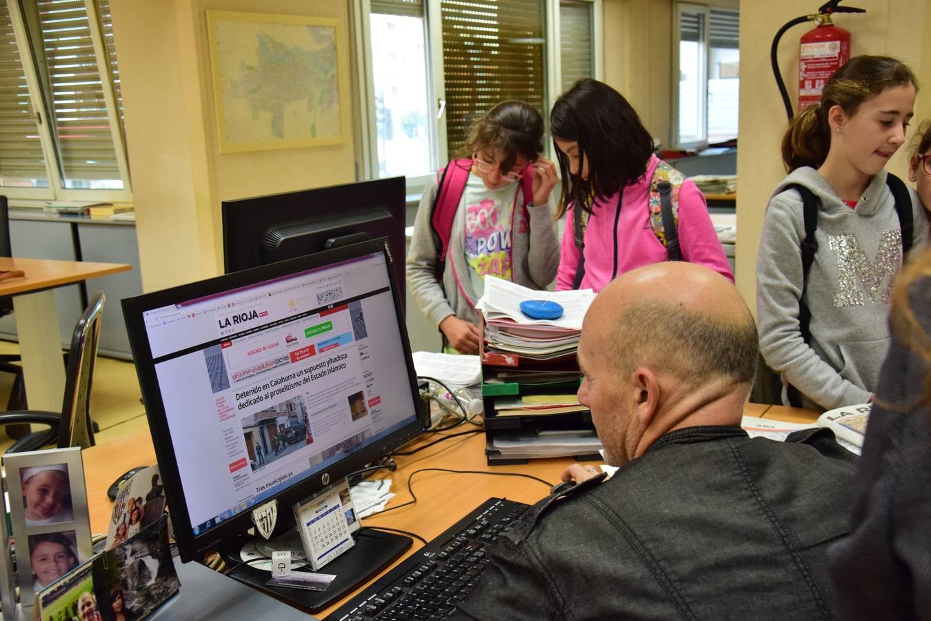 Arrancan las visitas a la multimedia de Diario LA RIOJA con el Colegio de Medrano