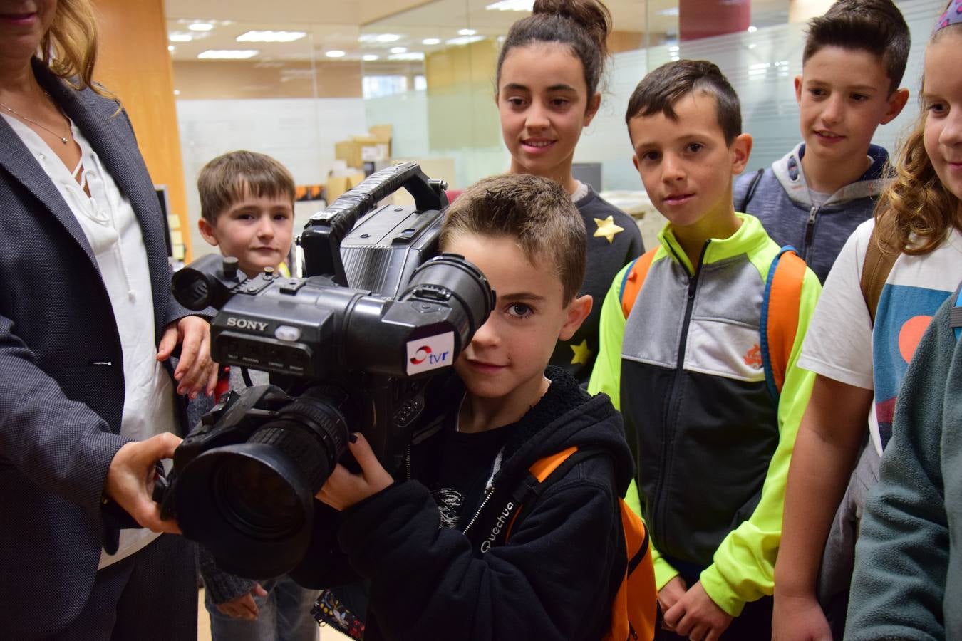 Arrancan las visitas a la multimedia de Diario LA RIOJA con el Colegio de Medrano
