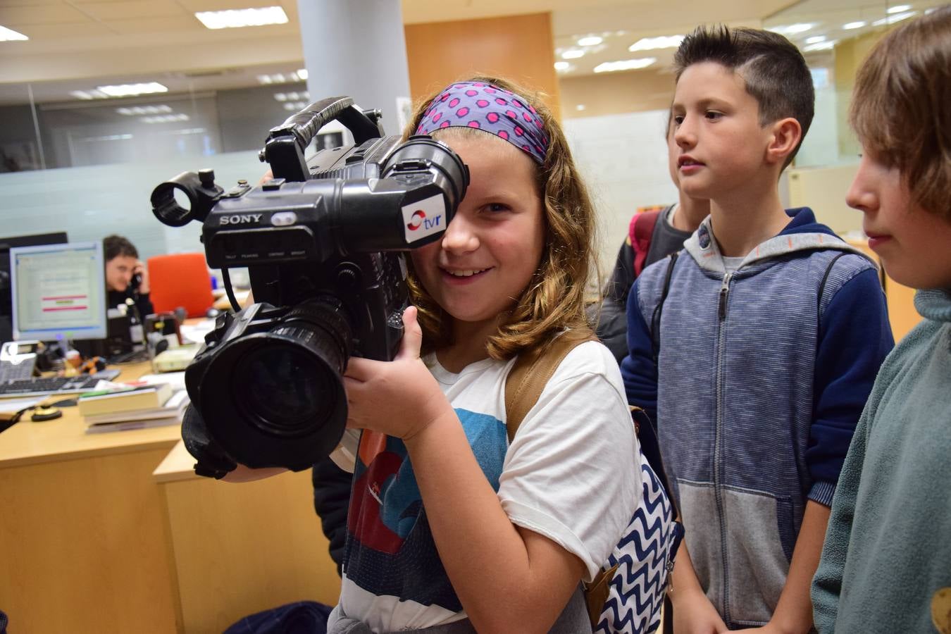 Arrancan las visitas a la multimedia de Diario LA RIOJA con el Colegio de Medrano