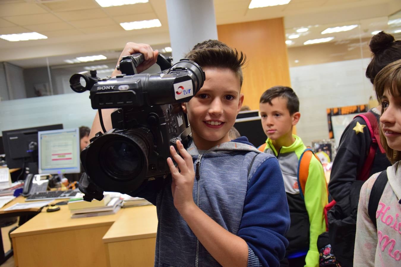 Arrancan las visitas a la multimedia de Diario LA RIOJA con el Colegio de Medrano