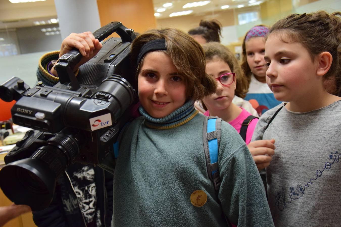 Arrancan las visitas a la multimedia de Diario LA RIOJA con el Colegio de Medrano