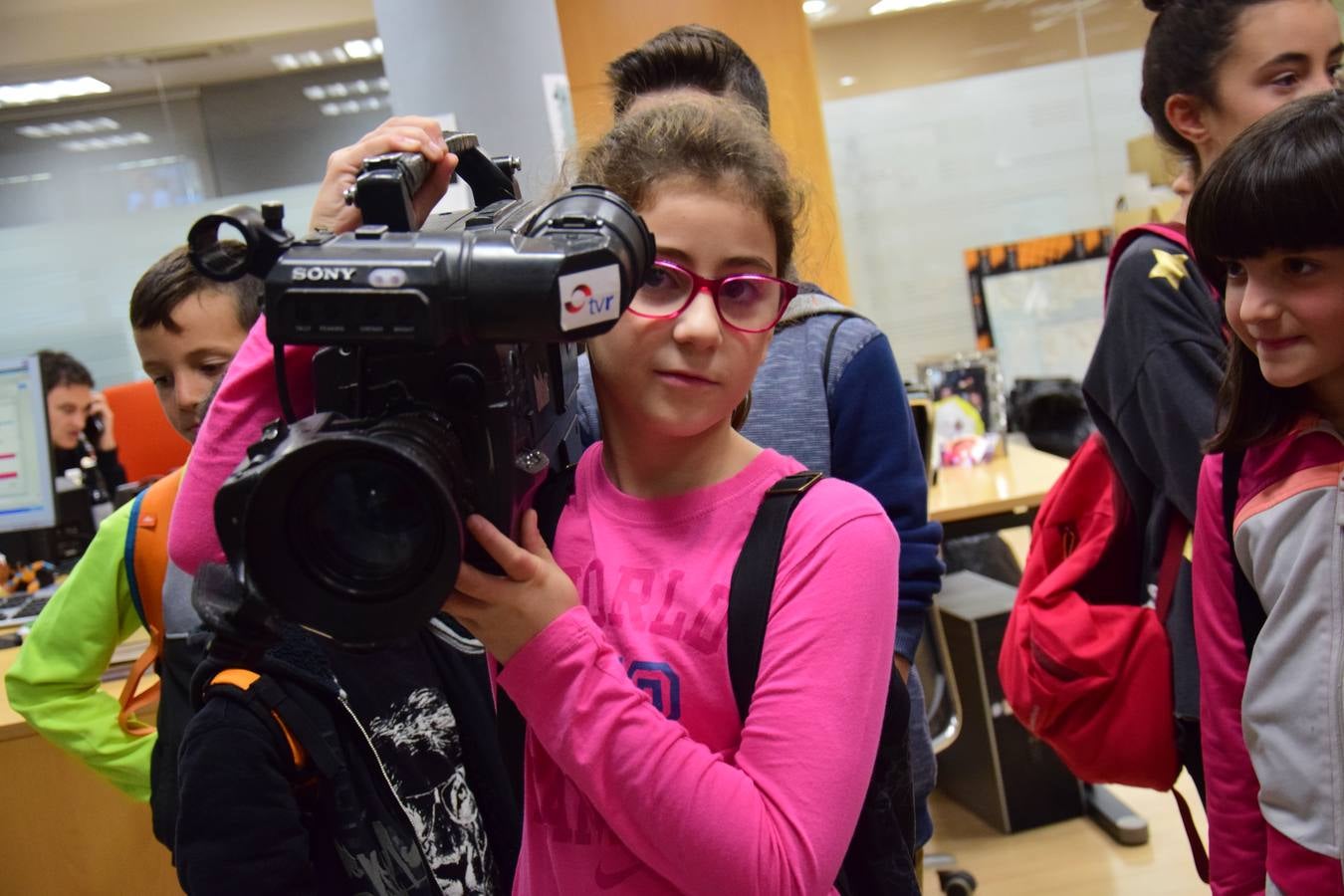 Arrancan las visitas a la multimedia de Diario LA RIOJA con el Colegio de Medrano