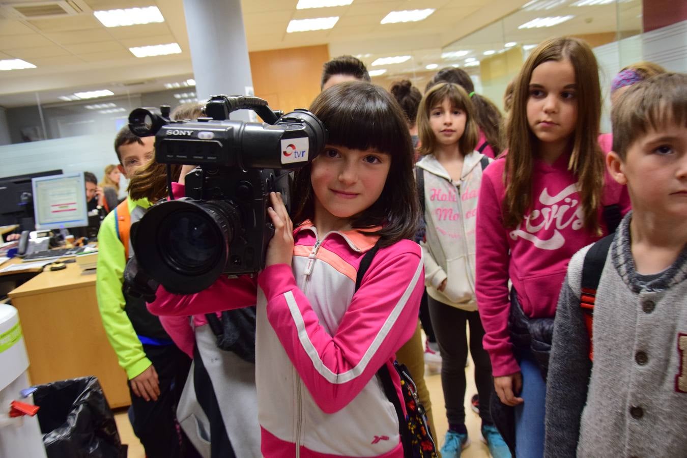 Arrancan las visitas a la multimedia de Diario LA RIOJA con el Colegio de Medrano