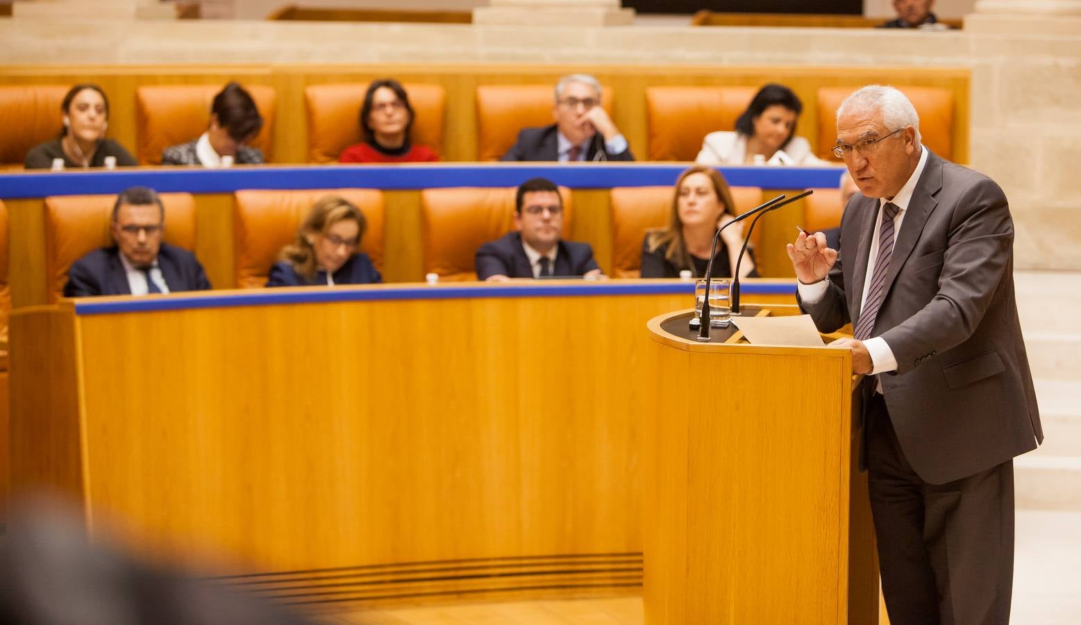 Los gestos del Pleno en el Parlamento riojano